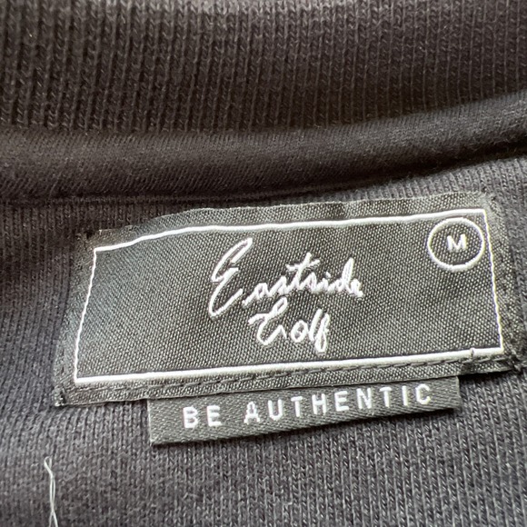 Eastside Golf Core Fleece Crew Script Logo Black Men Sweatshirt Size M NEW - Picture 4 of 10